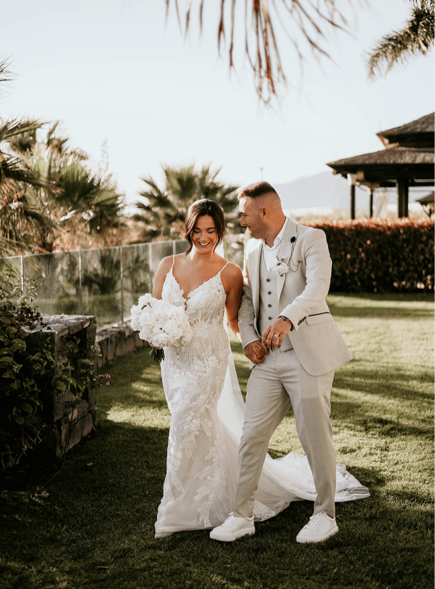 Barefoot bride Tenerife Spain wedding planning